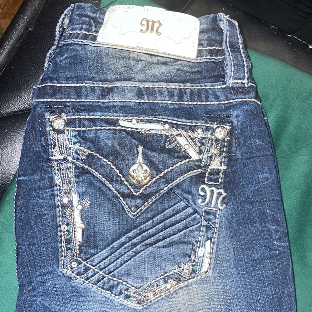 •MISS ME•MID-RISE EASY BOOT BOOTCUT JEANS SIZE 25x27 - Picture 8 of 10